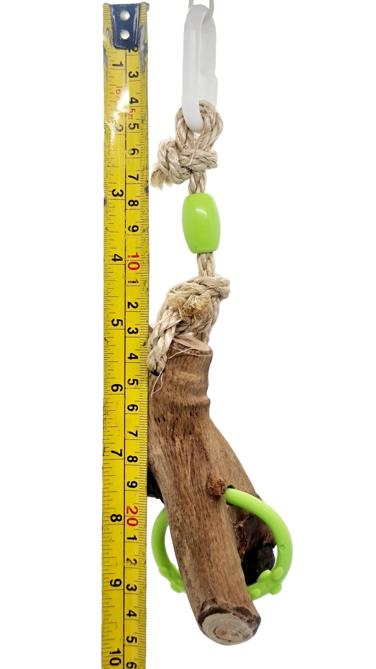 Sisal Rope Green Ring & Timber Toy