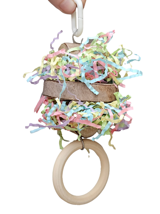 Pastel Shredder Ring Forest Shreddable Toy