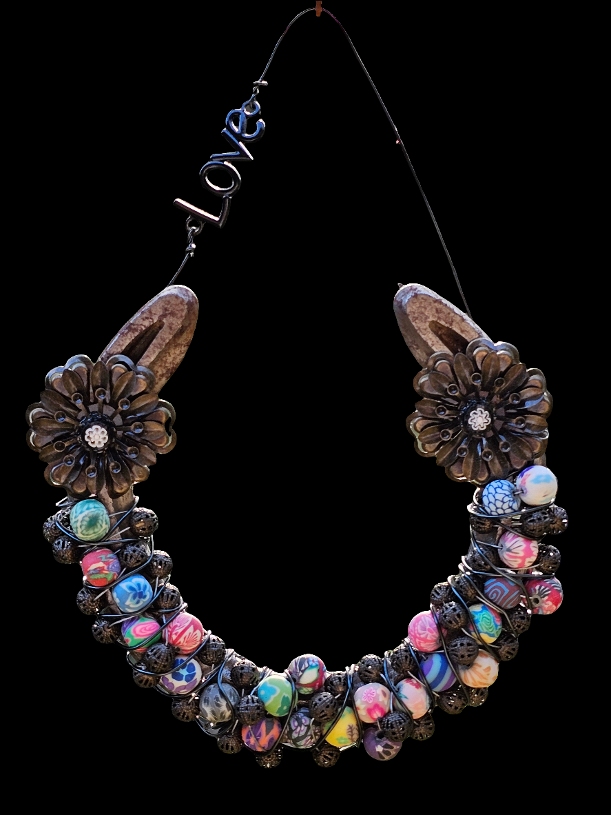 Wildflower Joy Horseshoe Wall Art