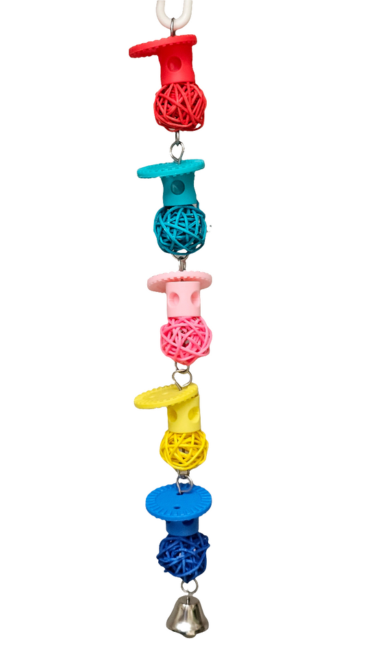 Rainbow Jingle Jointed Bell Toy