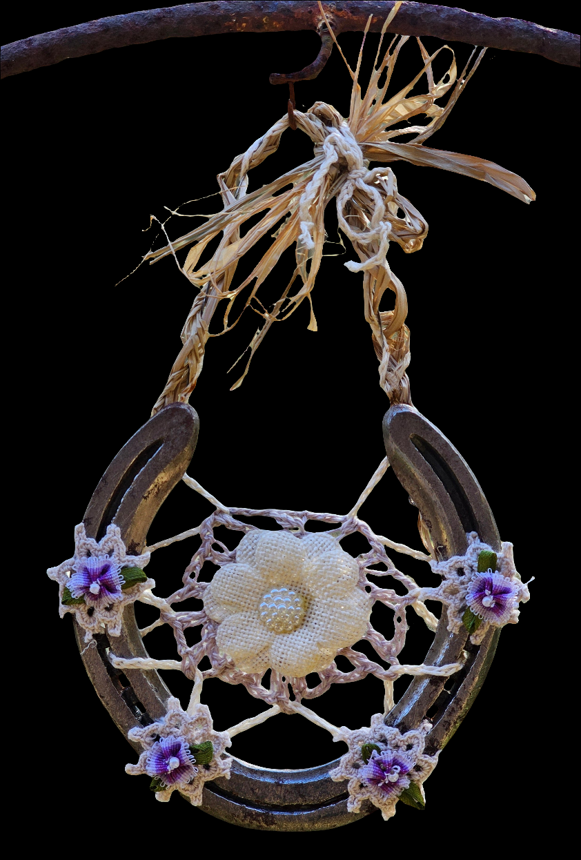 Shabby Chic Horseshoe Wall Art