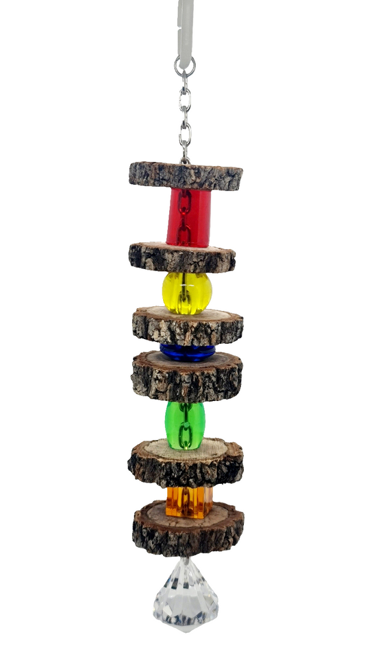 Chewy Timber & Funky Rainbow π Beads Toy