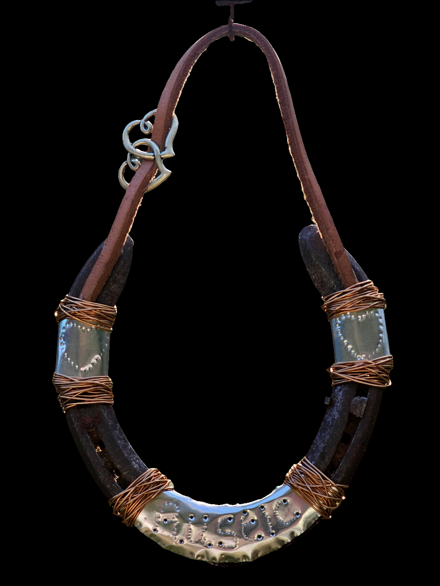 Heart of Steel Horseshoe Wall Art