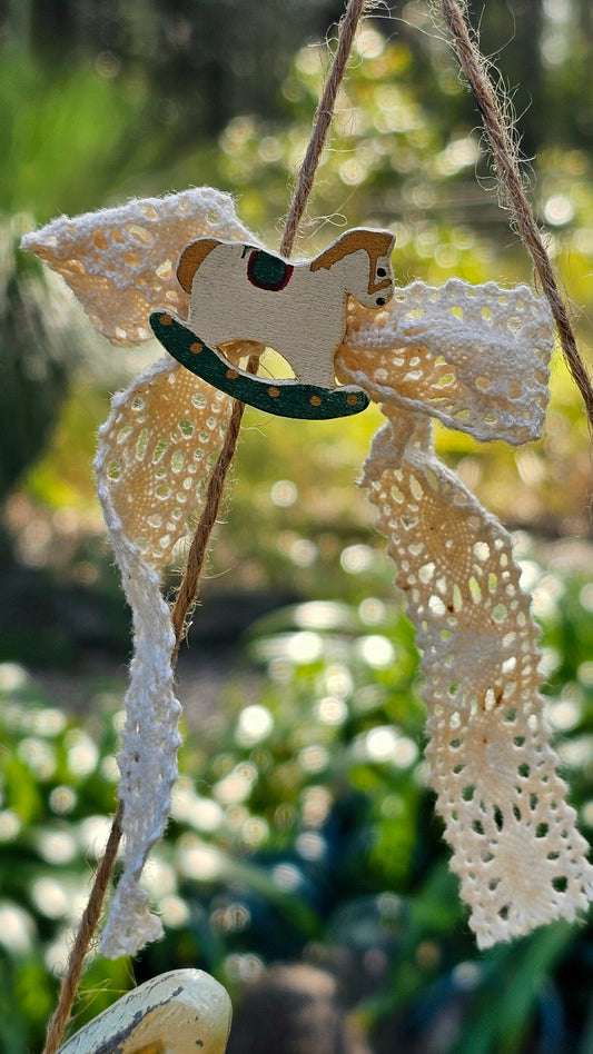 Rocking Horse Wishes Horseshoe Wall Art