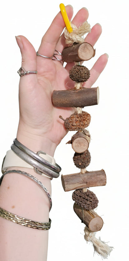 Sisal Rope Log-n-Nut Forest Shreddable Timber Toy