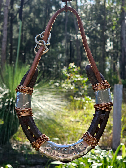 Heart of Steel Horseshoe Wall Art