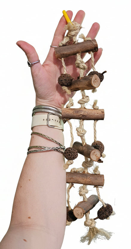 Sisal Rope Log-n-Lots of Nuts Forest Shreddable Timber Toy