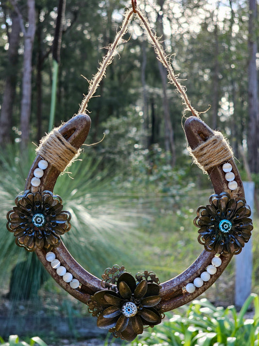 Woodland Bloom Horseshoe Wall Art