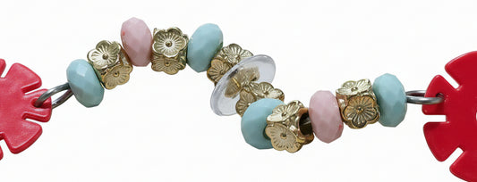 Shiny Golden Flowers Spiral Foot Toy