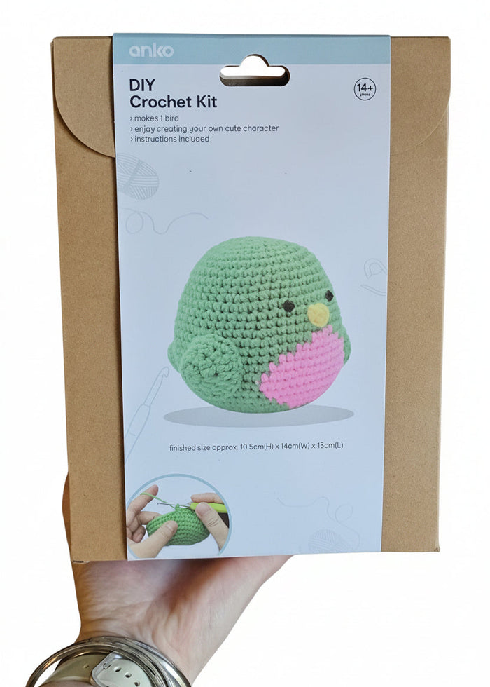 DIY Green Bird Crochet Kit
