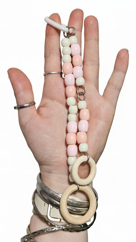 Ombre Pink & Cream Double Strand Toy
