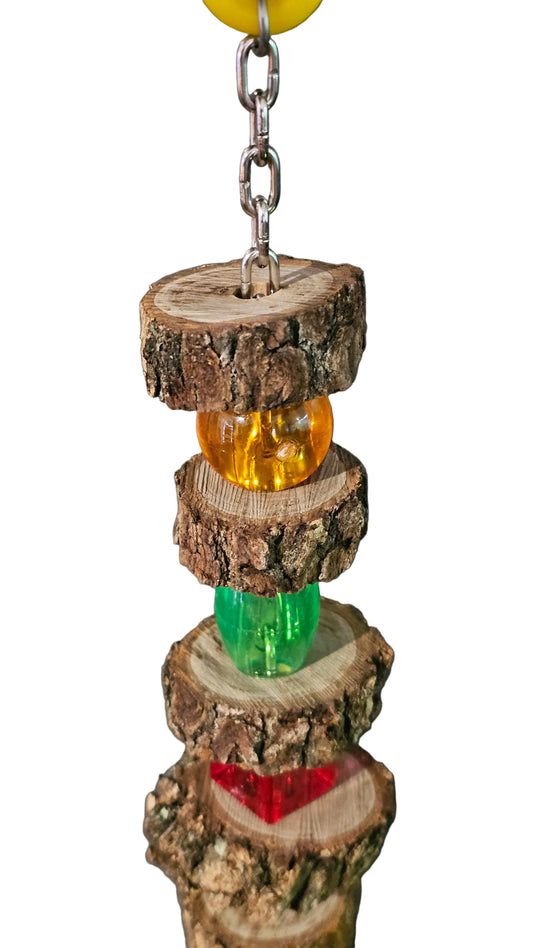 Chewy Timber Pancakes & Funky Rainbow π Beads Toy