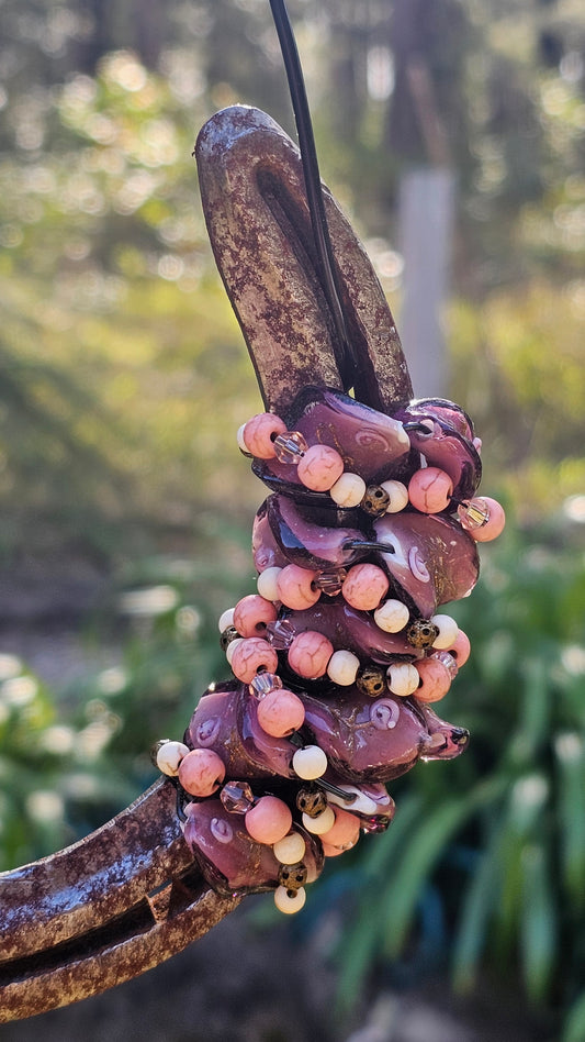 Candy Pink Dreams Horseshoe Wall Art