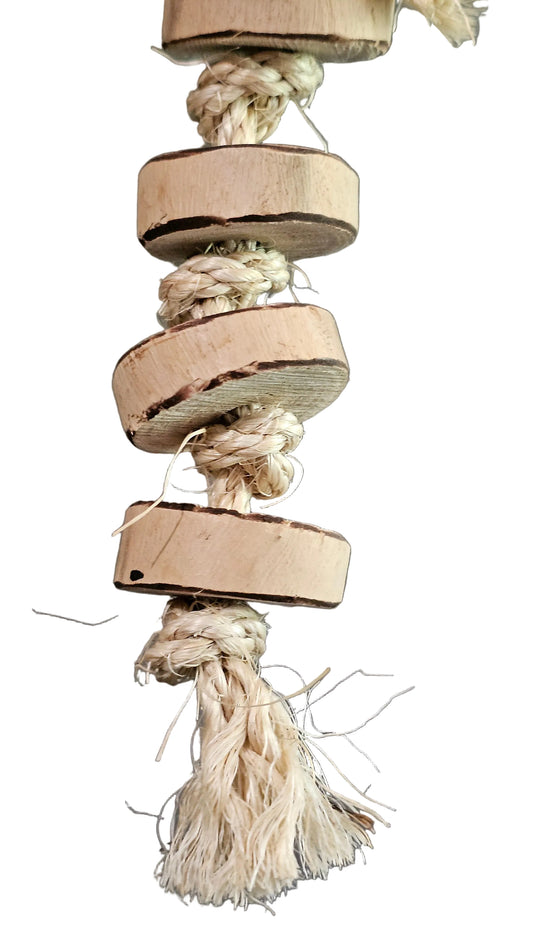 Pancake π₯ Sliced Forest Shreddable Timber Rope Toy