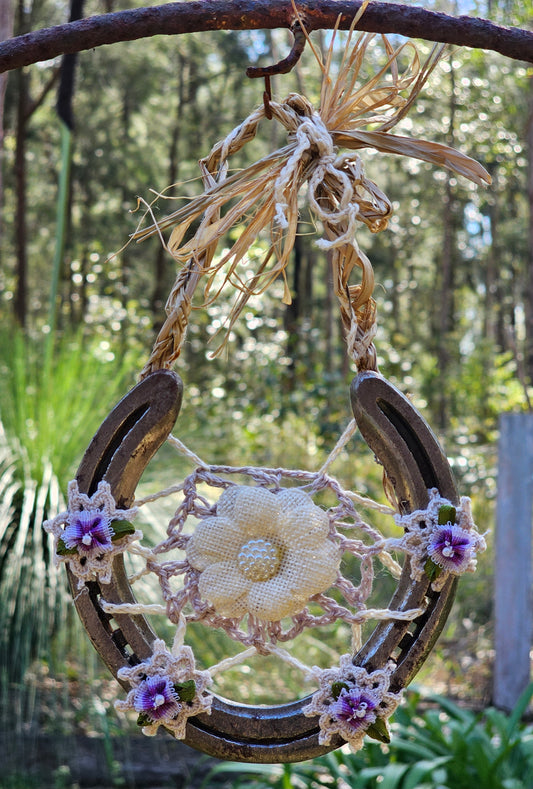 Shabby Chic Horseshoe Wall Art