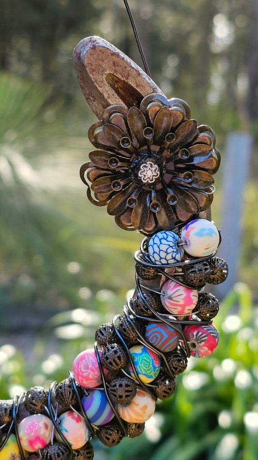 Wildflower Joy Horseshoe Wall Art