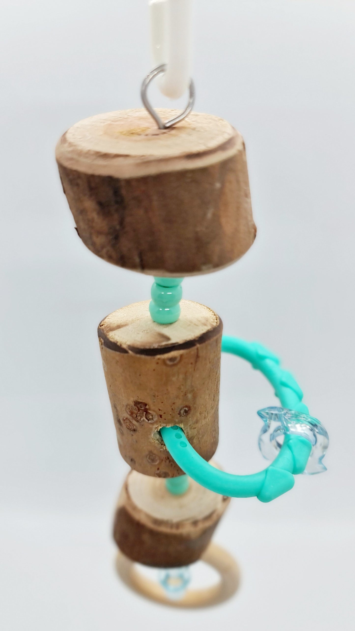 Turquoise Timber Rings & Pacifier Toy