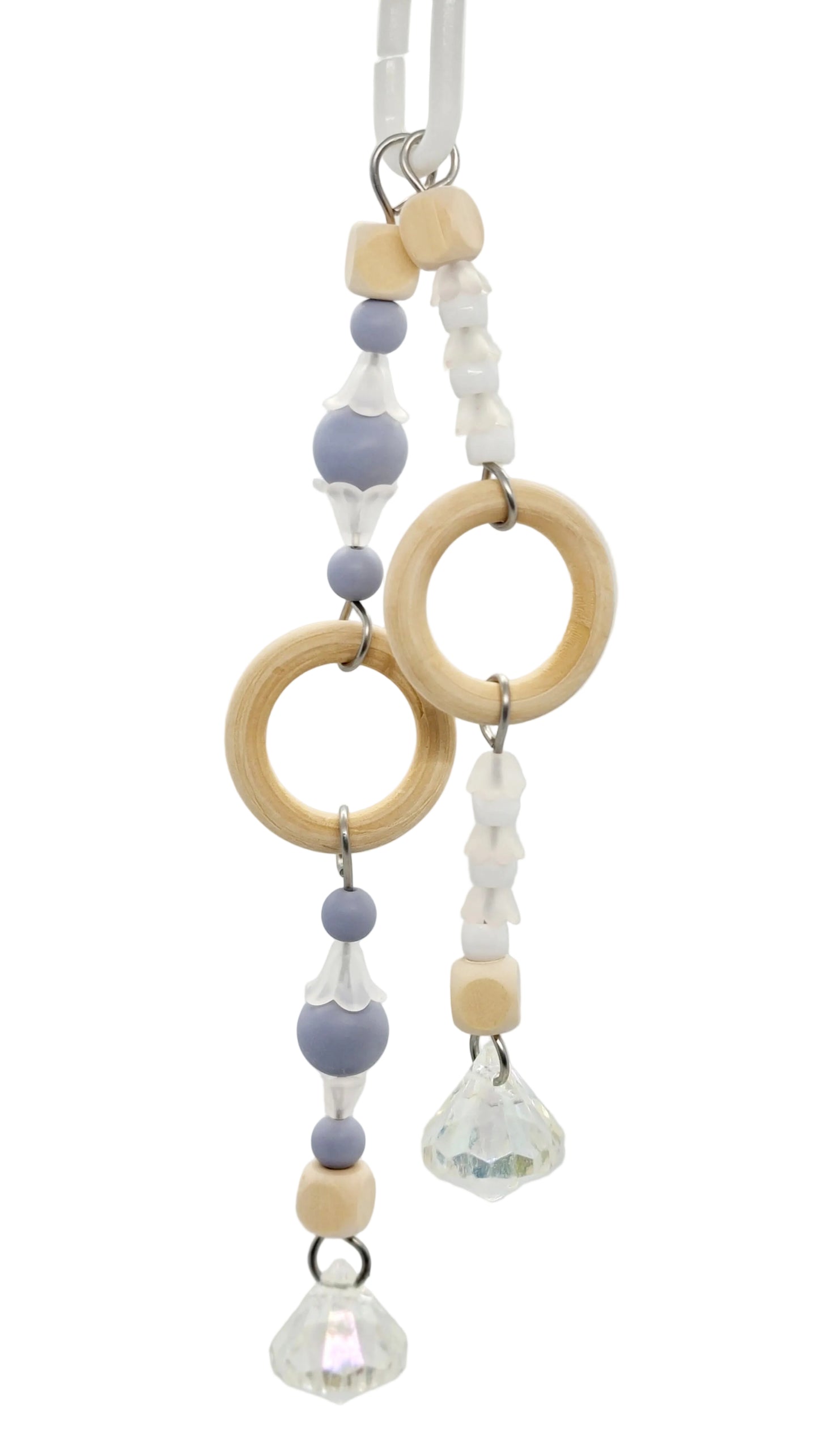 Ombre Olive/Peach/Grey & White Double Strand Toy