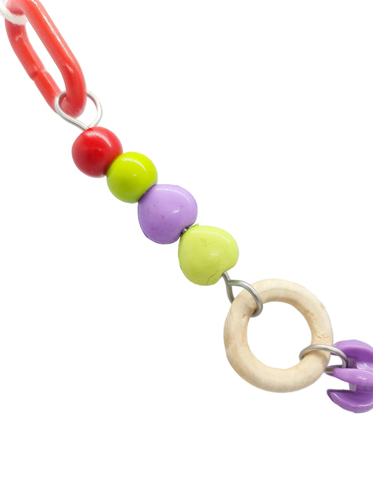 Timber Rings Green/Red/Purple Double Hanger Toy