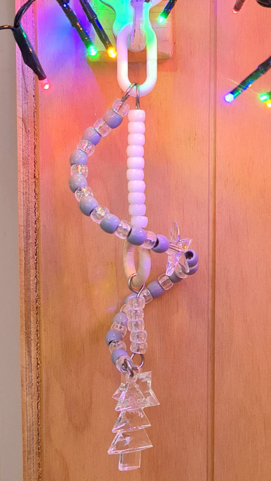 Ombre Style Grey/White Christmas Spiral Toy