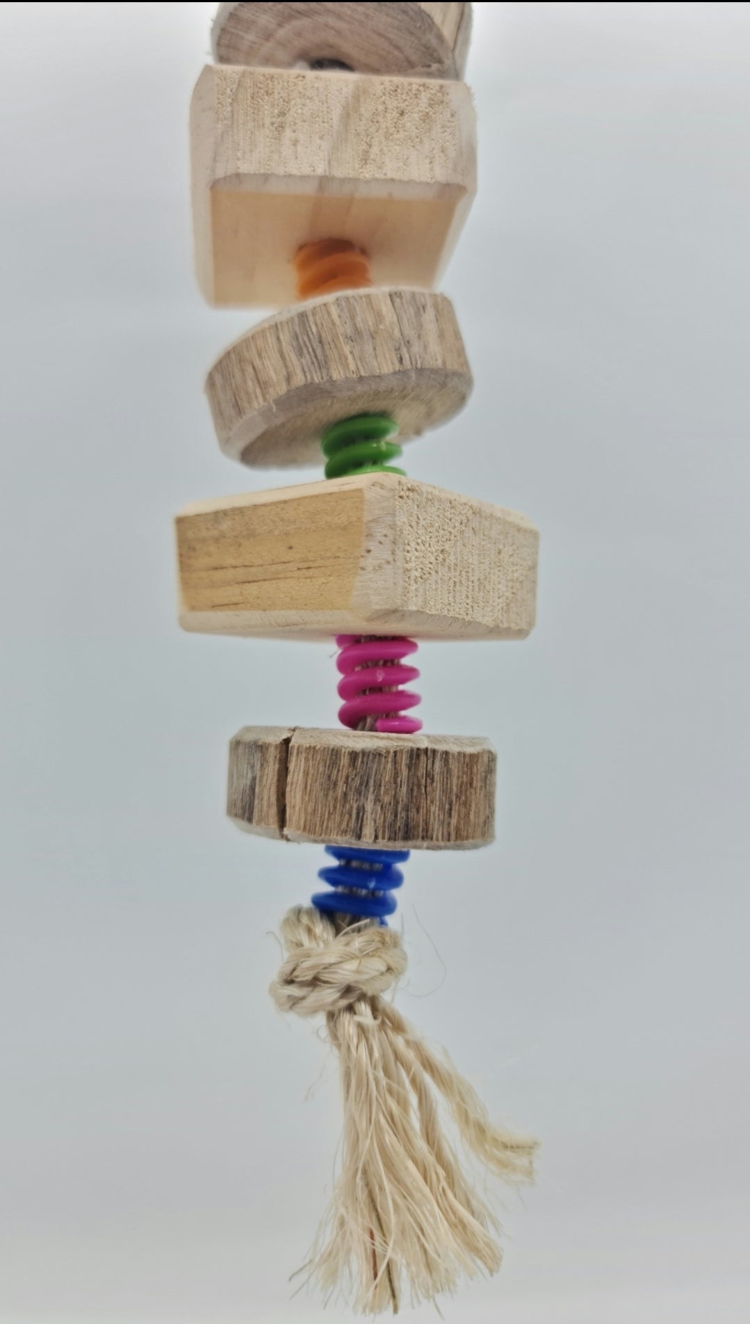 Timber Shapes Rainbow Beaded Sisal Rope Toy