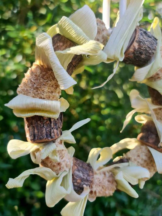 Corn Cob & Husk Ironbark Wreath Forest Shreddable Ring