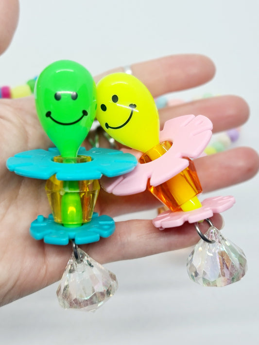 Smiley Maraca & Beaded Heart Foot Toy Bundle