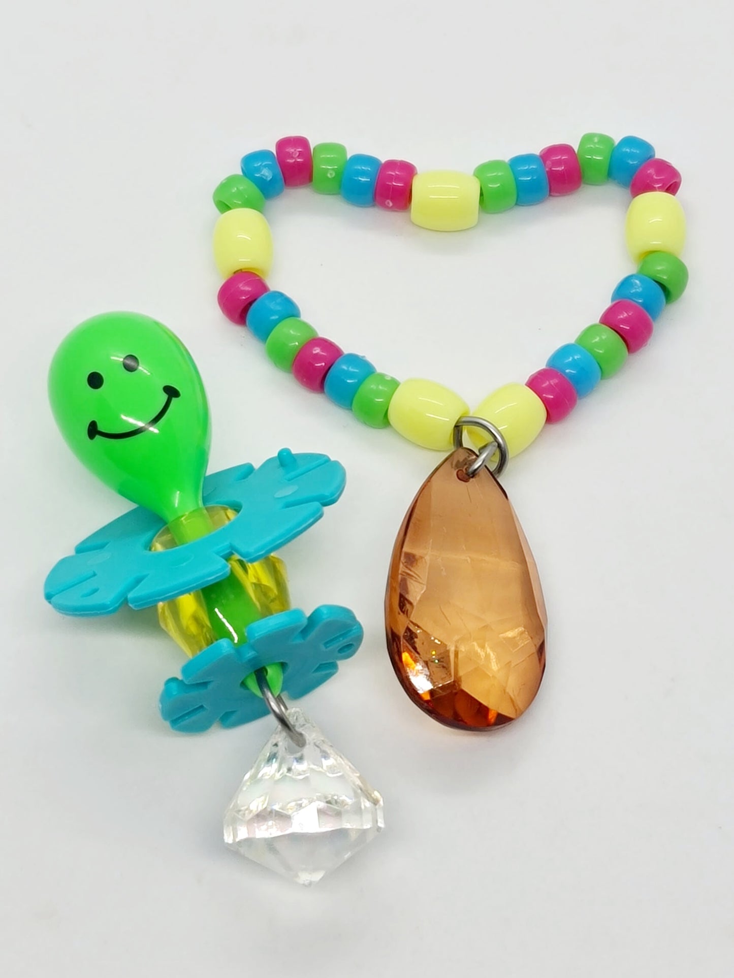 Smiley Maraca & Beaded Heart Foot Toy Bundle