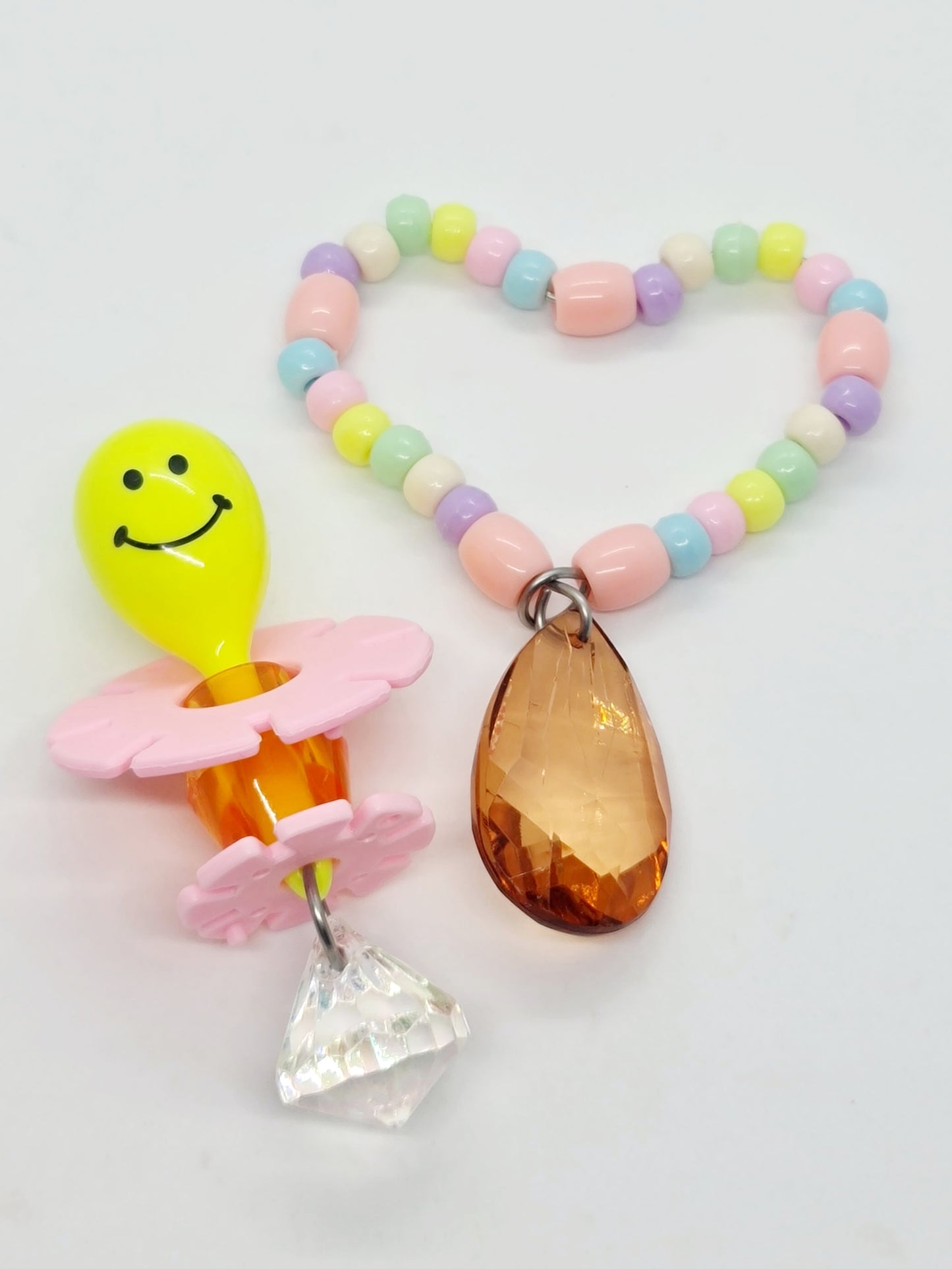 Smiley Maraca & Beaded Heart Foot Toy Bundle