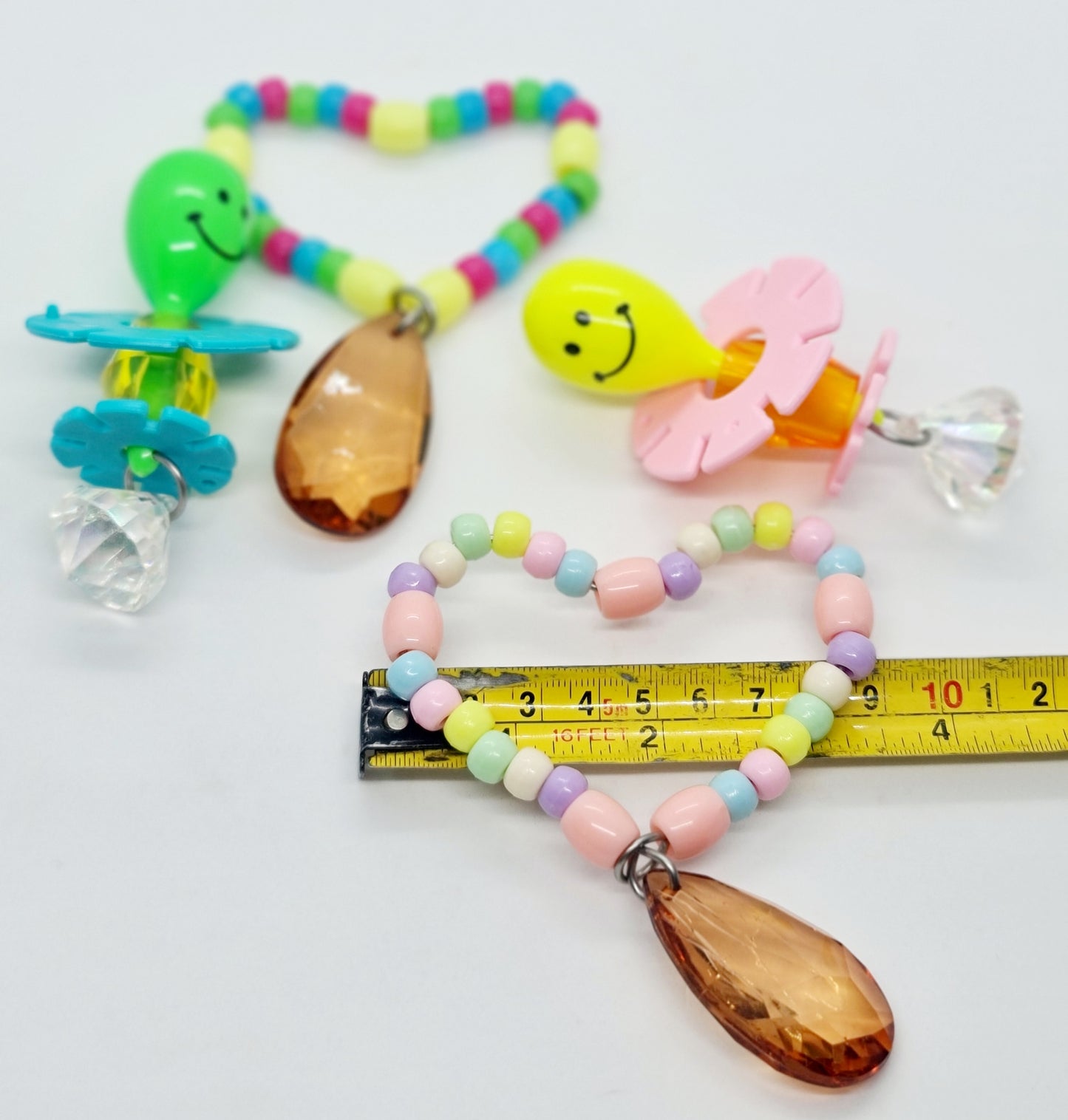 Smiley Maraca & Beaded Heart Foot Toy Bundle