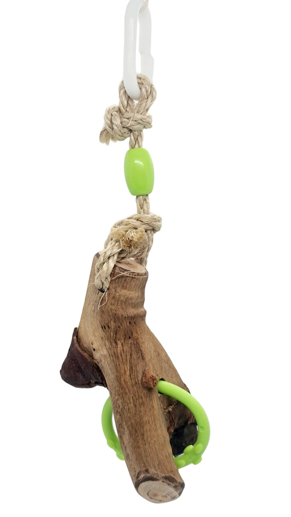 Sisal Rope Green Ring & Timber Toy
