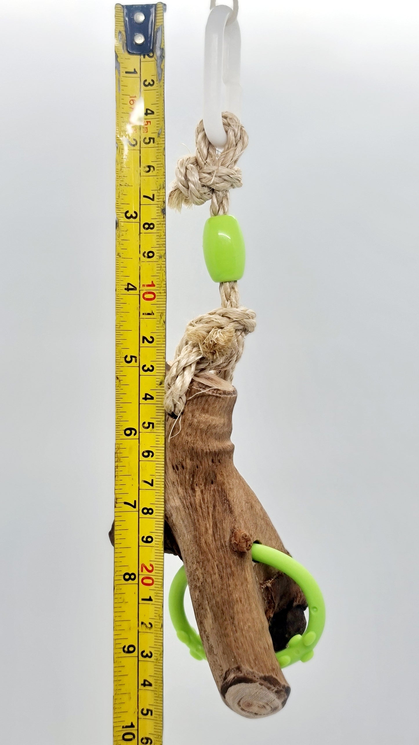 Sisal Rope Green Ring & Timber Toy