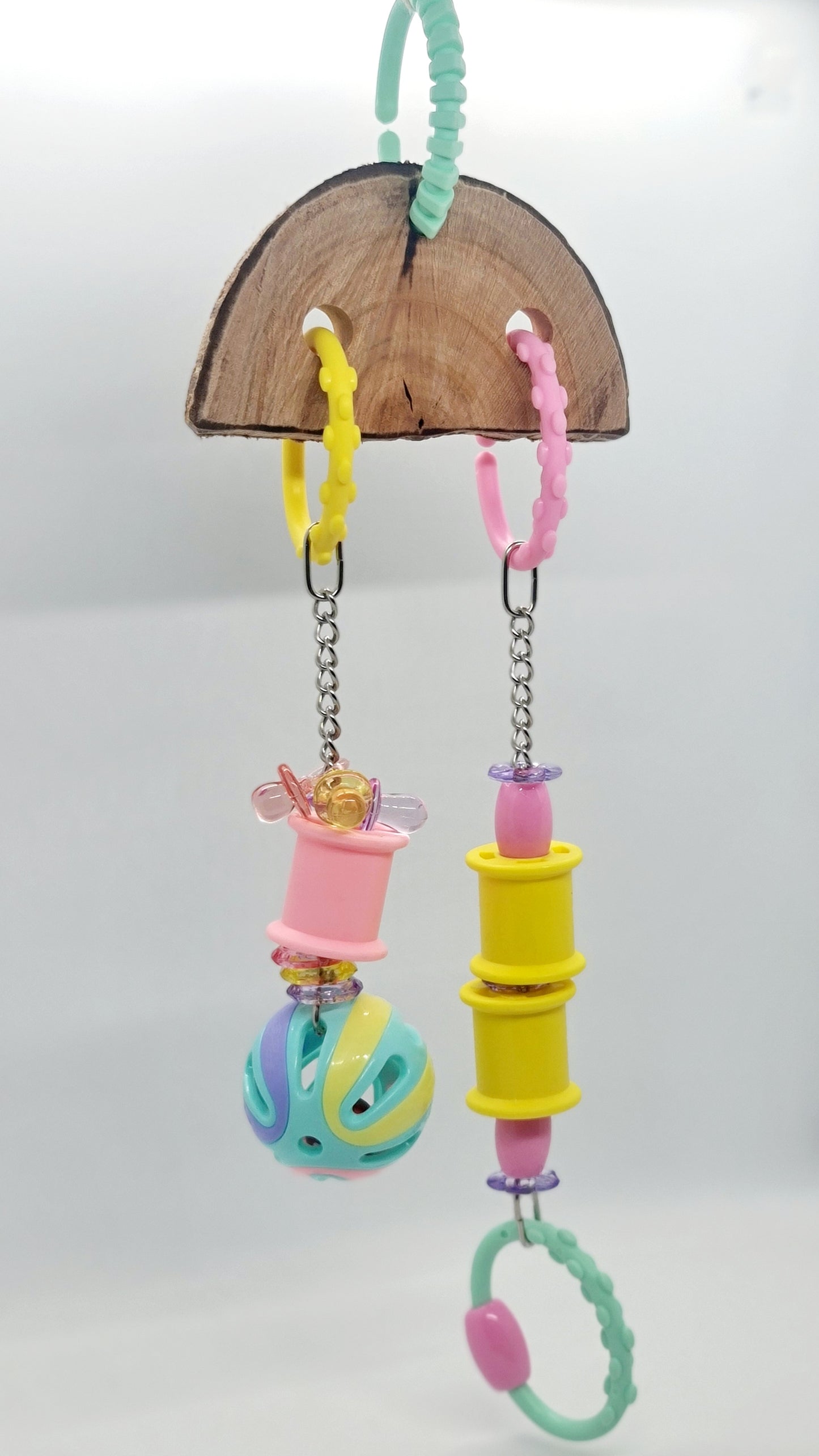 Pastel Rattle & Play Chain Toy