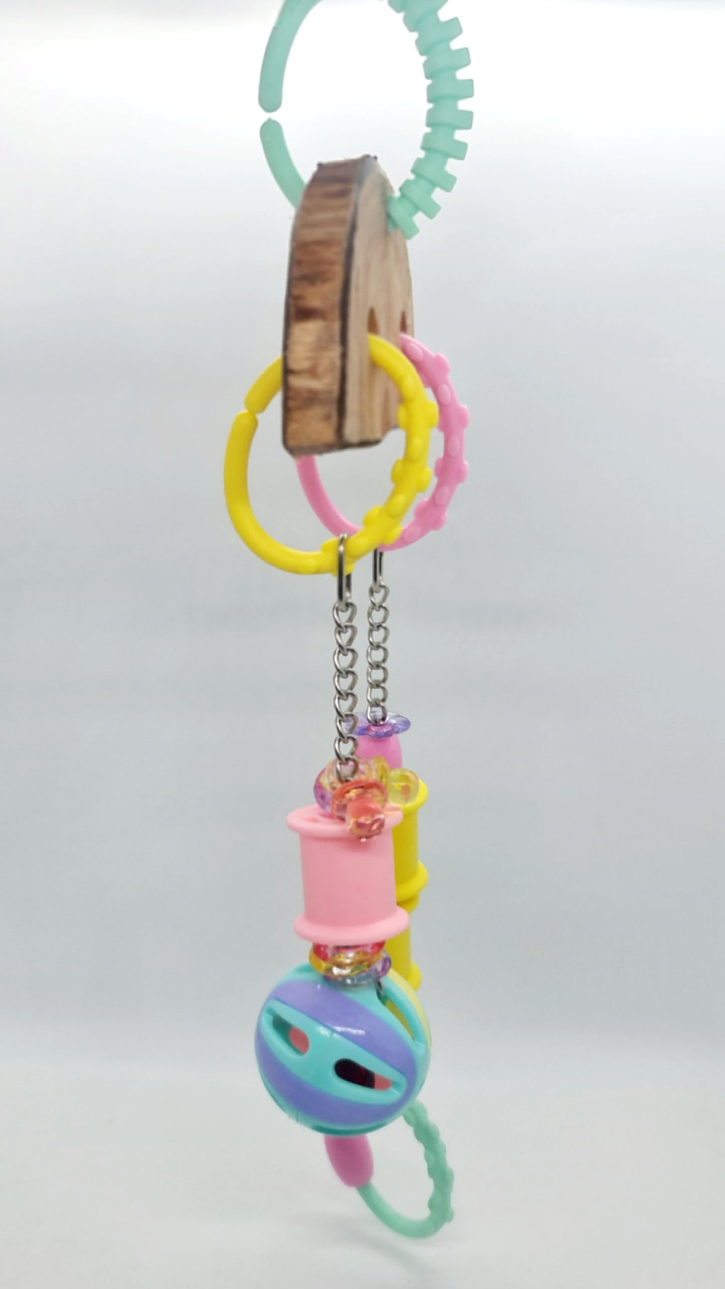 Pastel Rattle & Play Chain Toy