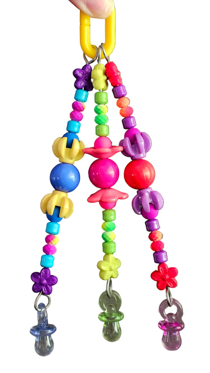 Multicoloured Fluoro Triple Strand Toy