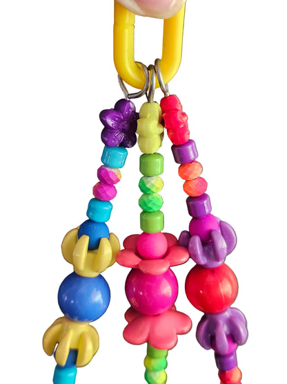 Multicoloured Fluoro Triple Strand Toy