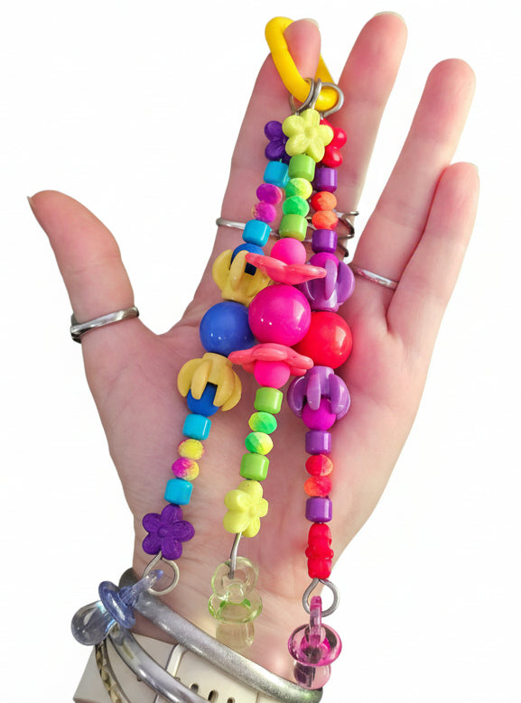 Multicoloured Fluoro Triple Strand Toy