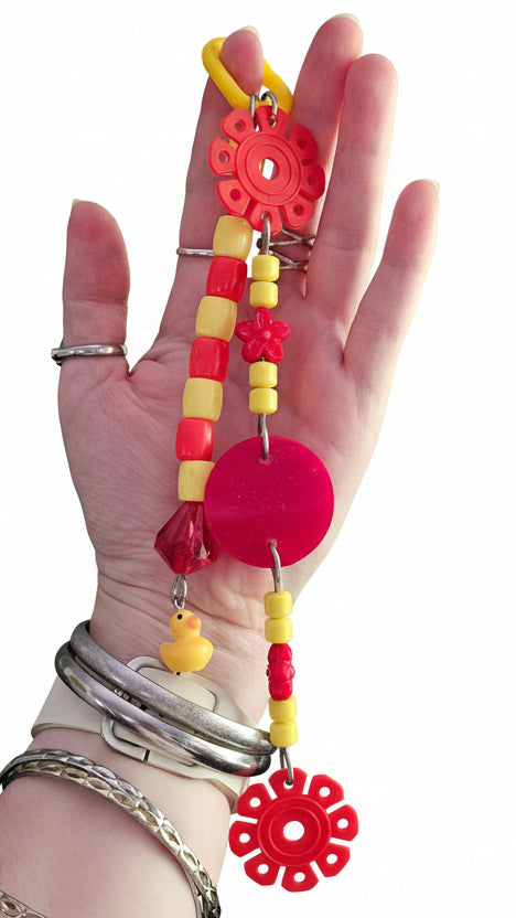 Funky Double Stranded Red & Yellow Toy