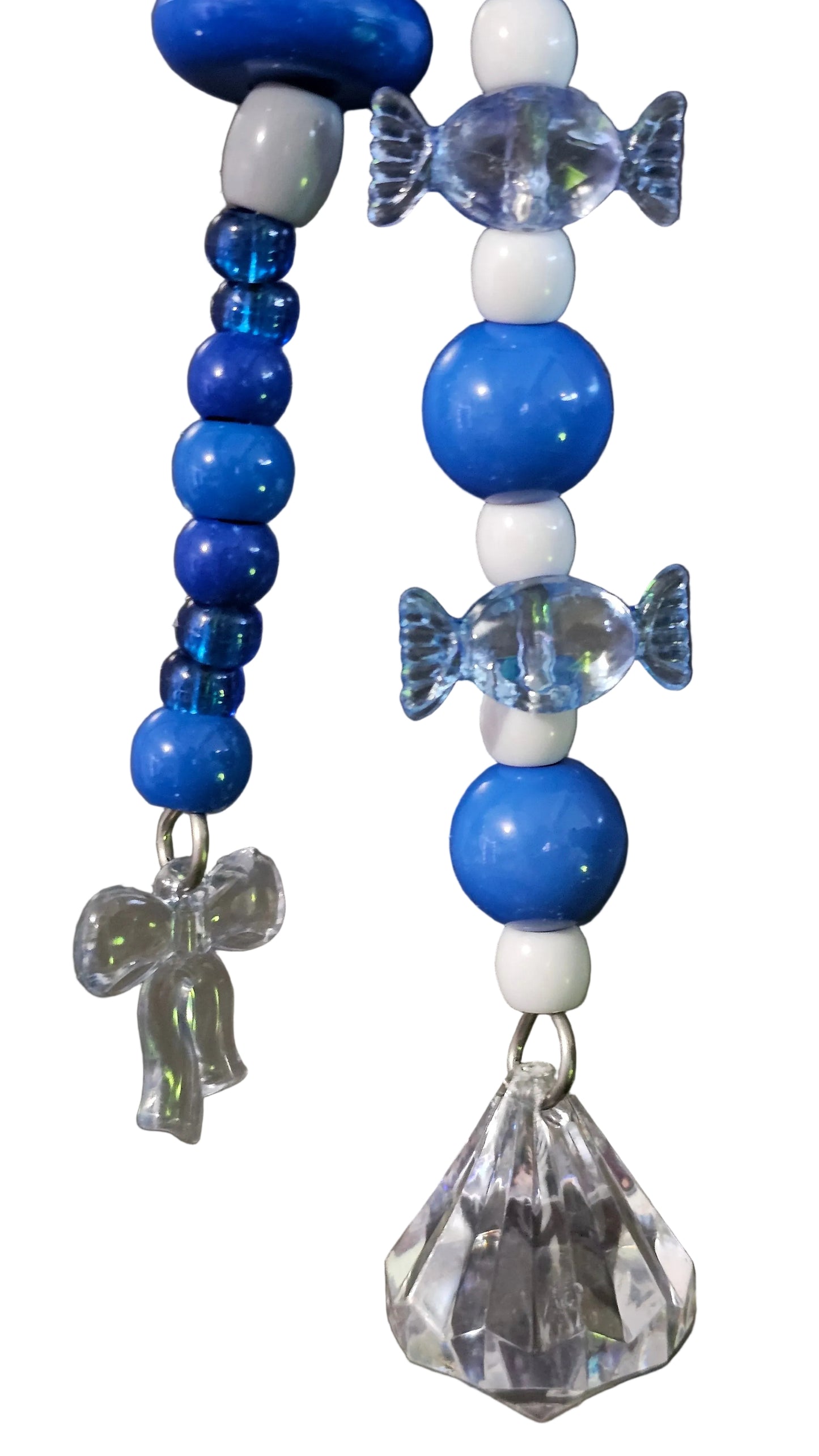Crystally Lollies Blue/White Double Stranded Toy