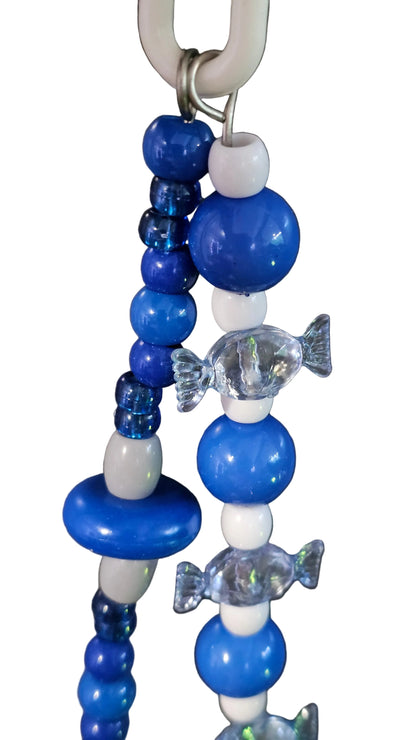 Crystally Lollies Blue/White Double Stranded Toy