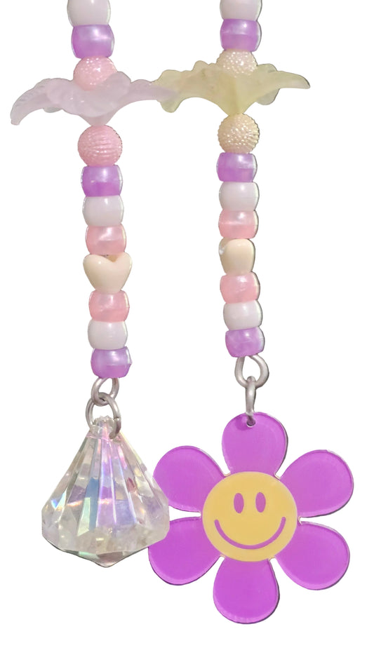 Pastel Florish of Flowers Double Strand Jointed Toy