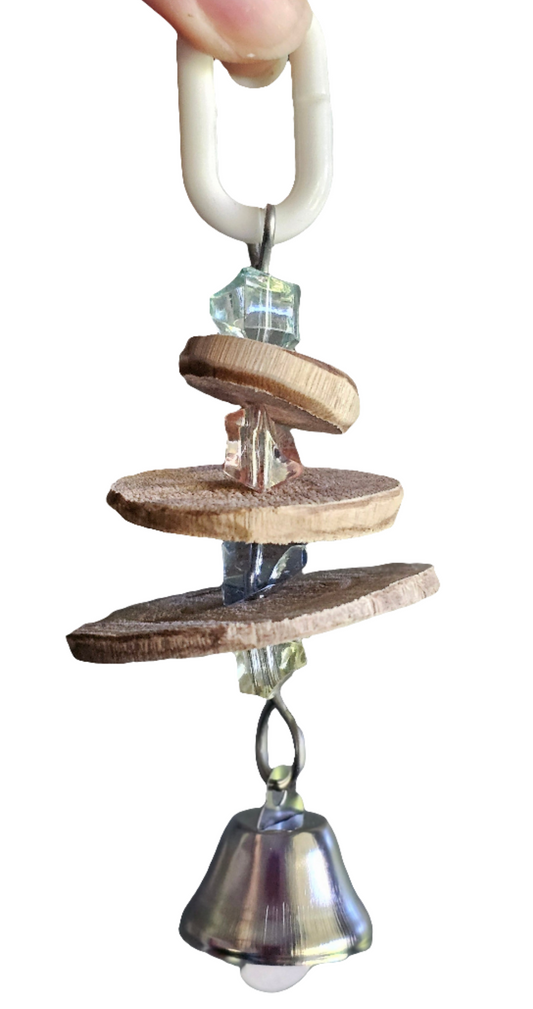 Crystally Pancake Timber Bell Toy