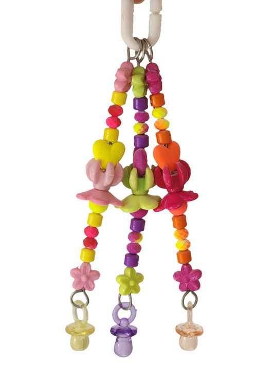 Multicoloured Fluoro Triple Strand Toy