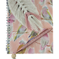 A5 Princess Parrot & Galah Note Book, Handmade Macrame Feather Bookmark & Glitter Pen