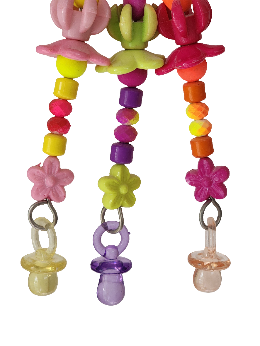 Multicoloured Fluoro Triple Strand Toy