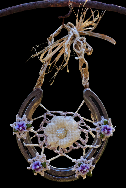 Shabby Chic Horseshoe Wall Art