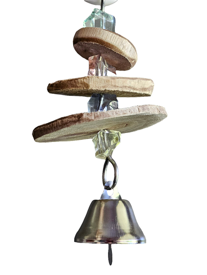 Crystally Pancake Timber Bell Toy