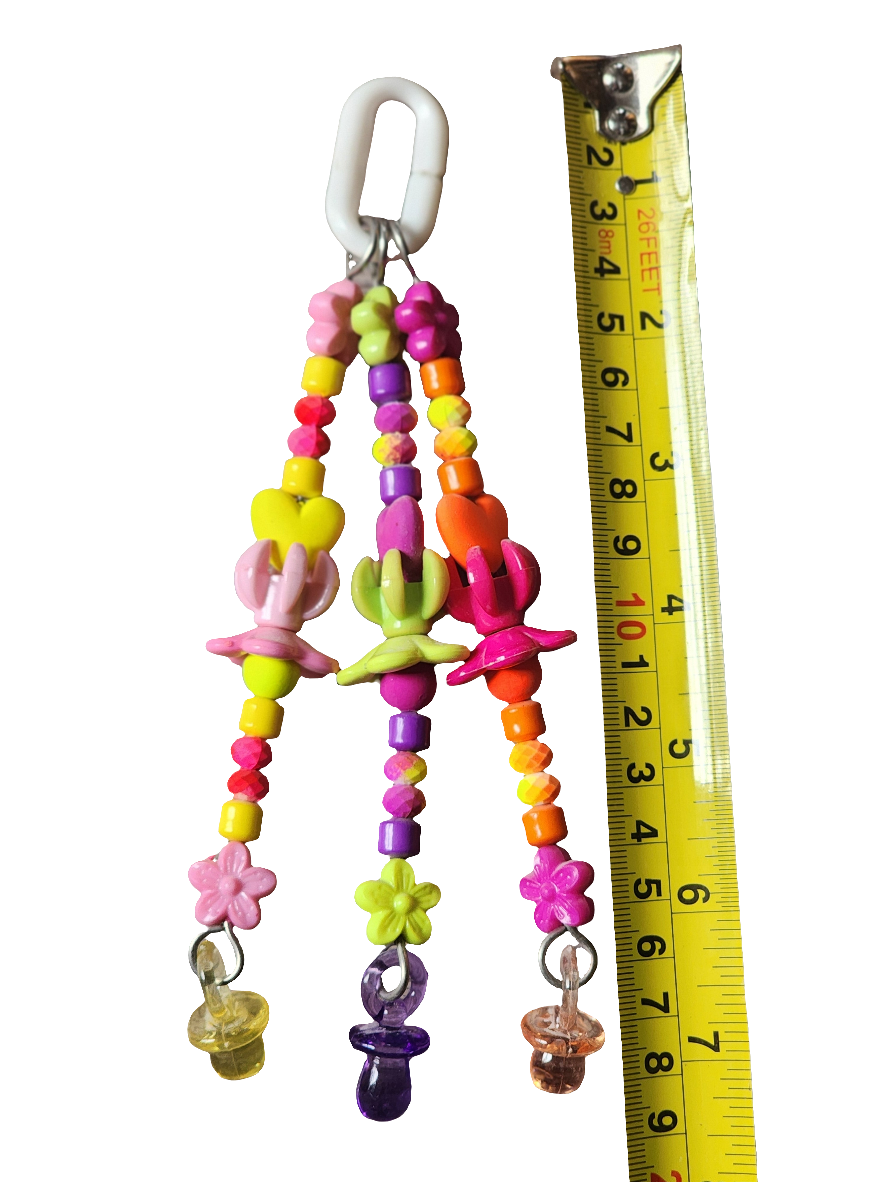 Multicoloured Fluoro Triple Strand Toy