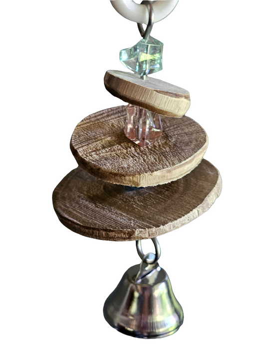 Crystally Pancake Timber Bell Toy