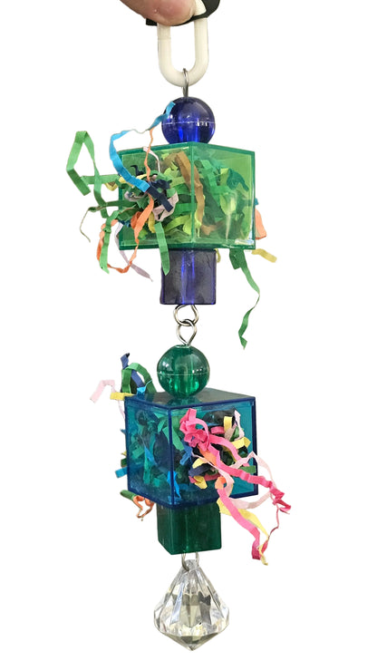 Acrylic Cube Forager Toy